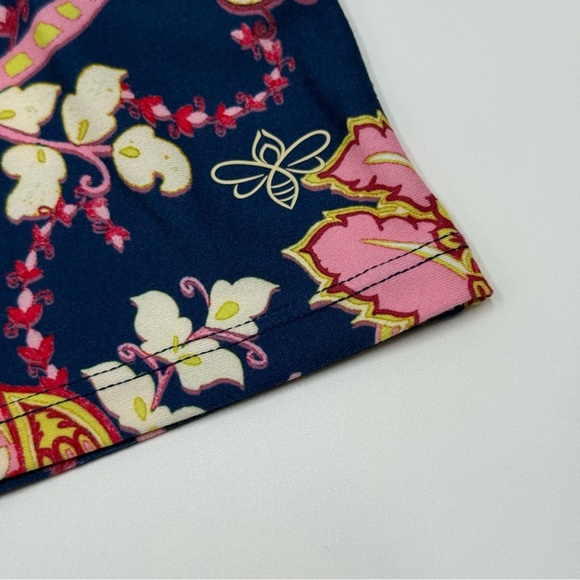 NWT Johnny Was Active Women’s Blue Pink Graphic Long Kimono Sleeve Shirt Large - Picture 9 of 16